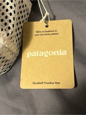 Patagonia Duckbill Trucker Hat - Tidepool Blue and White